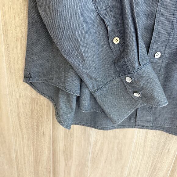 Rag & Bone Shirt Men 2XL Slim Fit 2 Blue Chambray Button Down Collared Preppy - Picture 13 of 13